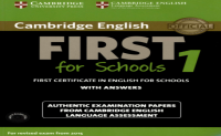 FCE考试真题校园版-First for schools 1含音频文件+百度网盘